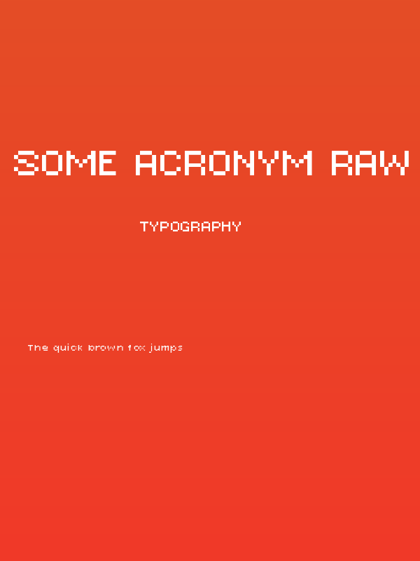 Some Acronym Raw Poster