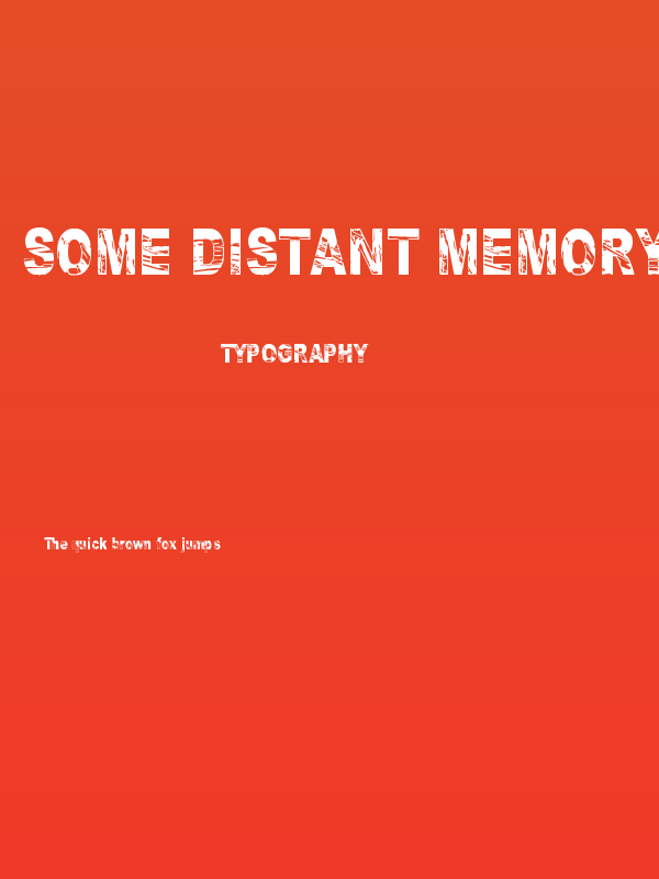 Some Distant Memory Dark Poster
