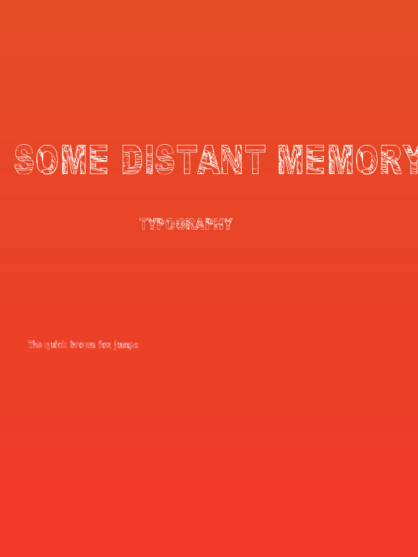 Some Distant Memory Poster