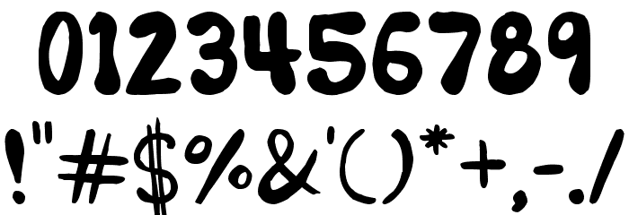 Some Kinda Madness Font OTHER CHARS