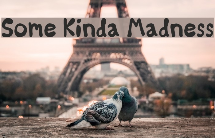 Some Kinda Madness Font examples