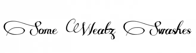 Some Weatz Swashes  Fuentes Gratis Descargar