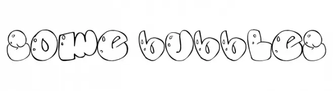 Some bubbles  Descarca Fonturi Gratis