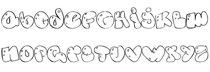 Some bubbles Font LOWERCASE