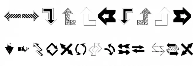 SomeArrows Font OTHER CHARS