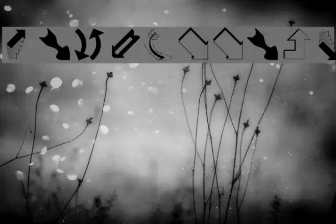 SomeArrows Font examples