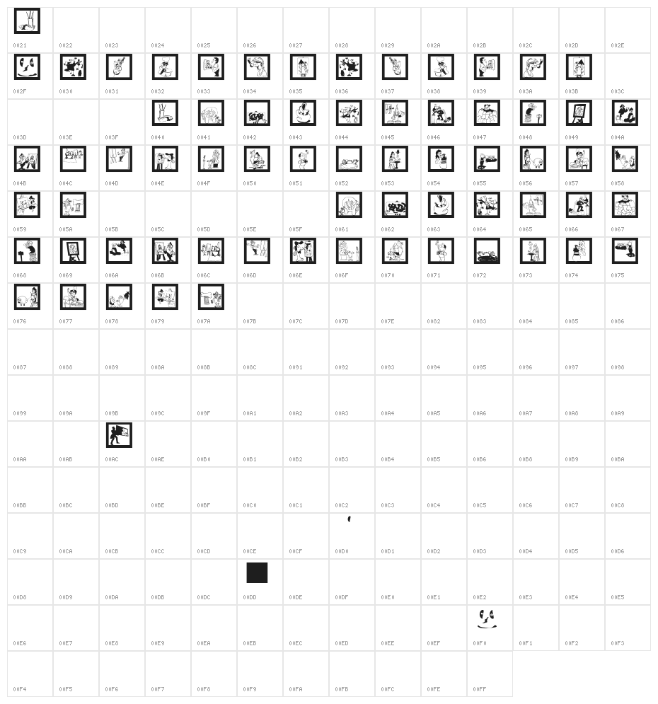 SomeArtistsSquares Character Map