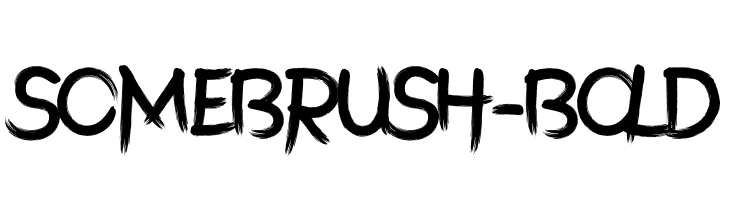 SomeBrush-Bold  नि: शुल्क फ़ॉन्ट्स डाउनलोड