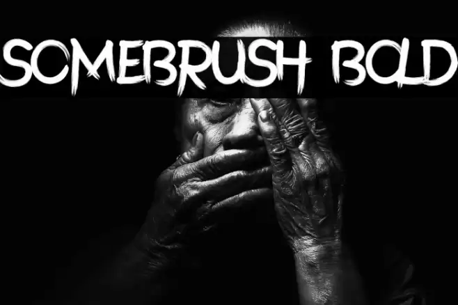 SomeBrush Bold Font examples
