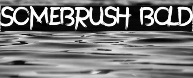 SomeBrush Bold Font examples