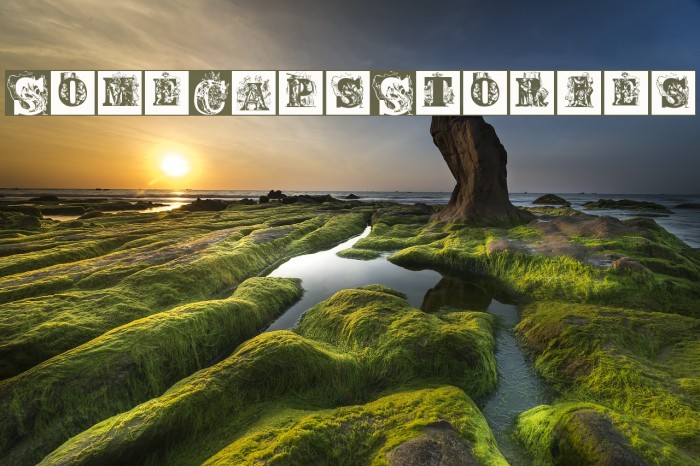 SomeCapsStories Font examples