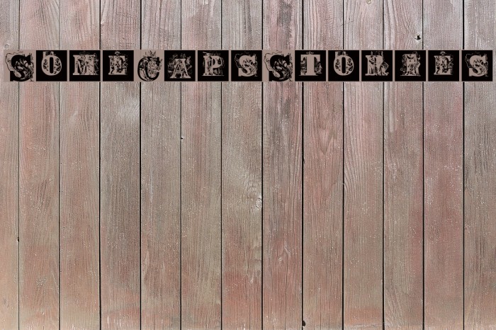 SomeCapsStories Font examples