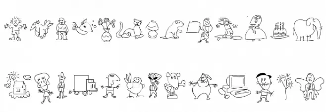 SomeKidsThings Schriftart Groß