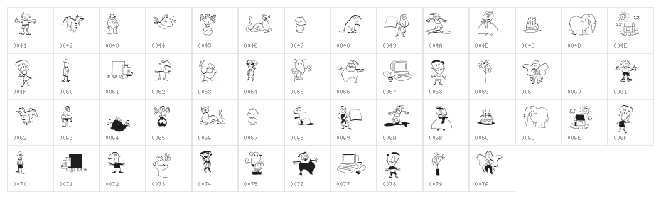 SomeKidsThings Character Map