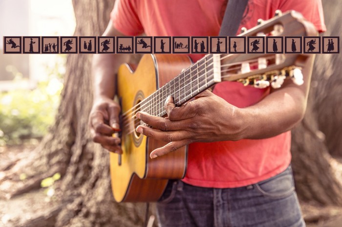 SomeNewSilhouettes Font examples
