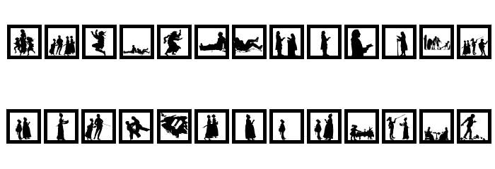 SomeNewSilhouettes Font LOWERCASE