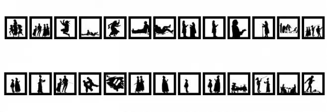 SomeNewSilhouettes خط أحرف صغيرة