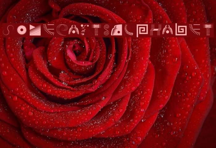 SomePartsAlphabet Font examples