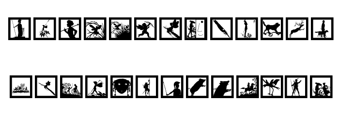 SomeSilhouBatsOne Font LOWERCASE