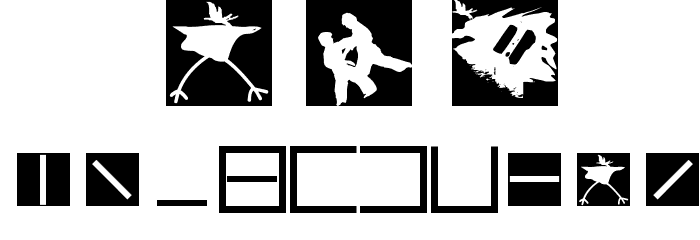 SomeSilhouettesTwo Font OTHER CHARS