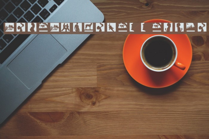 SomeSilhouettesTwo Font examples