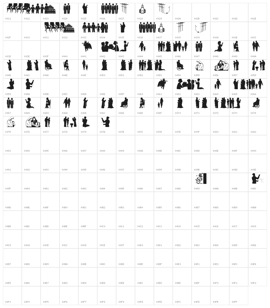 SomeSilhous Character Map