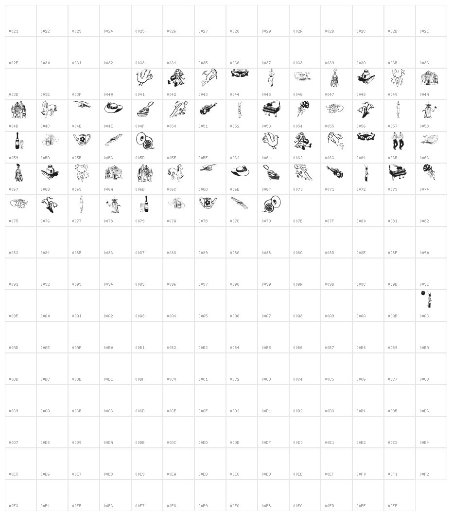 SomeSketches Character Map