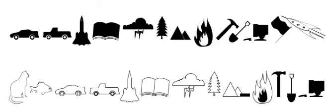 SomeSymbols Schriftart Groß