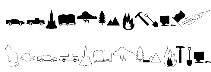 SomeSymbols Font LOWERCASE