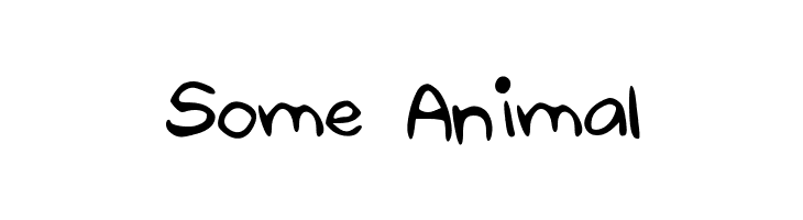 Some_Animal  Frei Schriftart Herunterladen