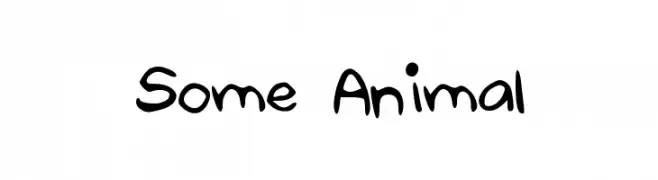 Some_Animal  Fuentes Gratis Descargar