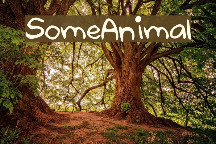 Some_Animal Font examples