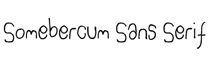 Somebercum Sans Serif Font