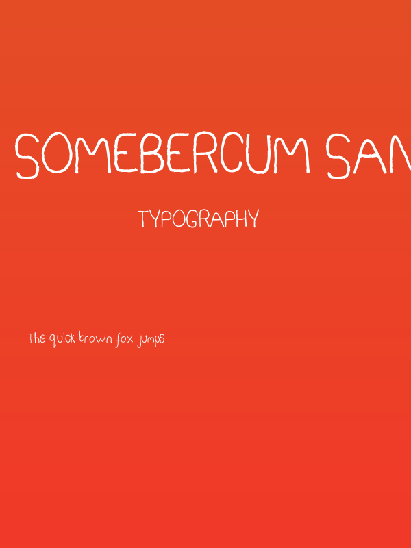 Somebercum Sans Serif Poster