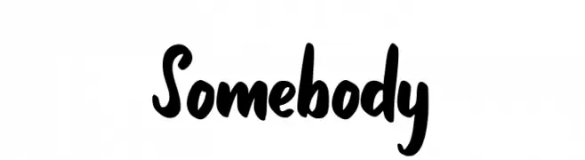 Somebody  Fuentes Gratis Descargar