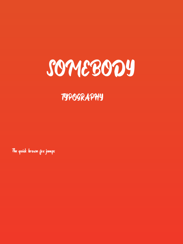 Somebody Poster