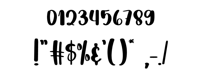Someday Happy Font OTHER CHARS