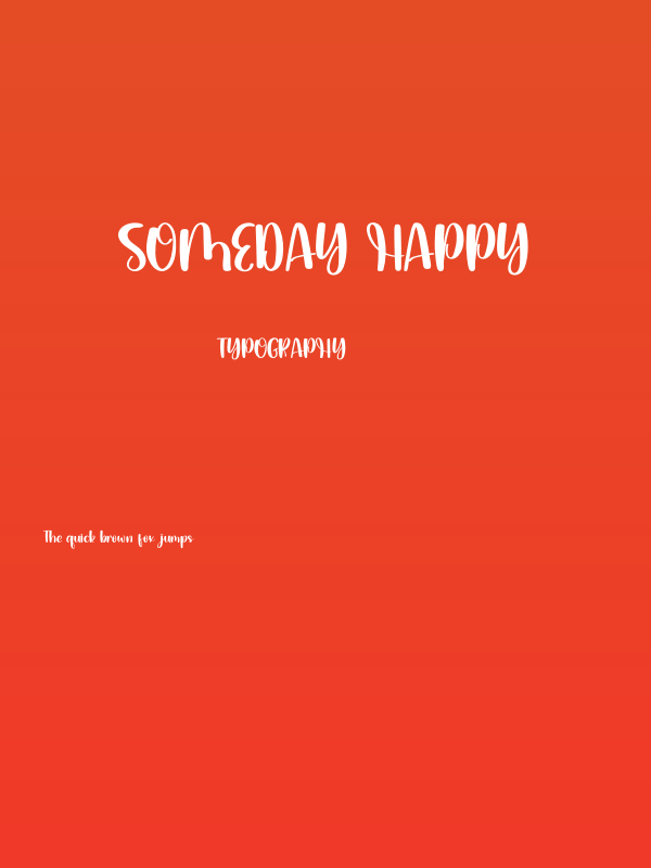 Someday Happy Font Free Download TTF OTF FFonts