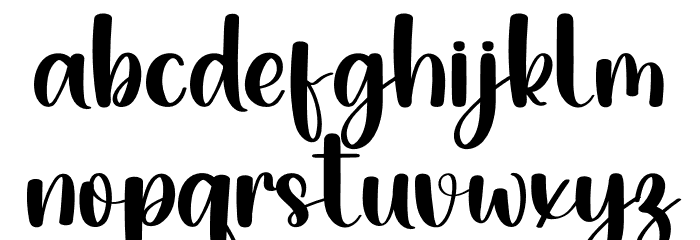 Someday Happy Font LOWERCASE