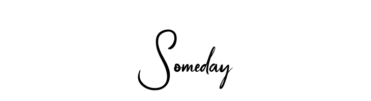 Someday  免费字体下载