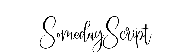 SomedayScript Font