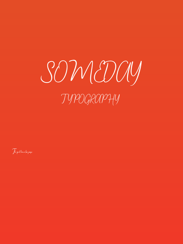 Someday Poster