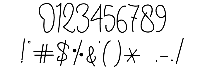 Somelove Font OTHER CHARS