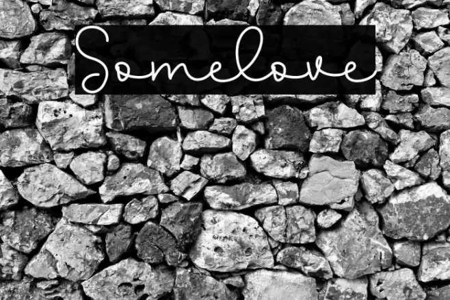 Somelove Font examples