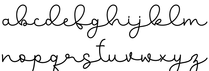 Somelove Font LOWERCASE