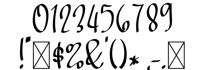 Someone Font OTHER CHARS