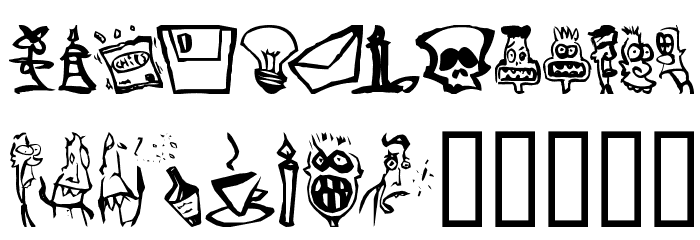 Somepics Font LOWERCASE