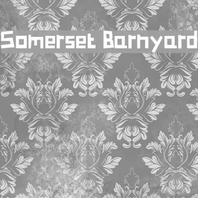 Somerset Barnyard フォント examples