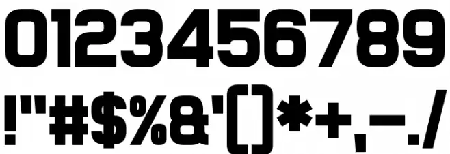 Somerton Dense Font OTHER CHARS