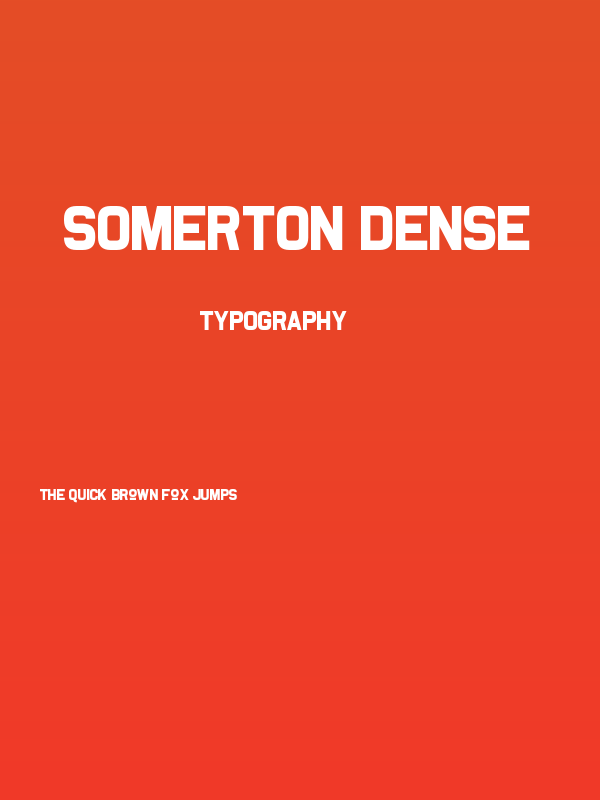Somerton Dense Poster